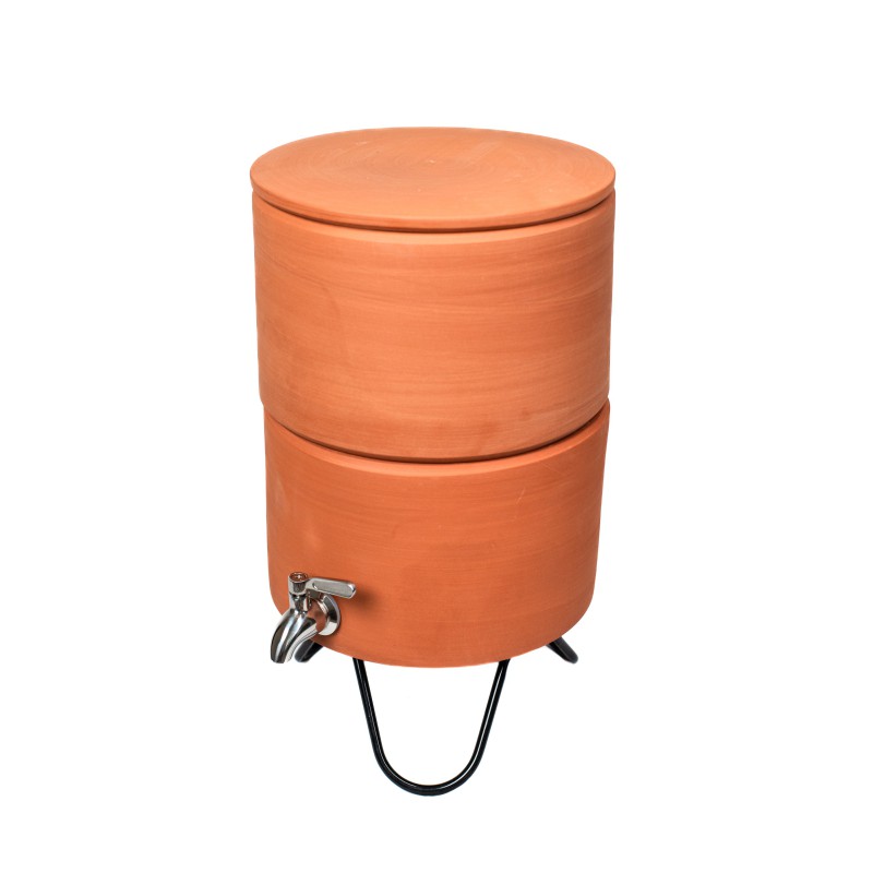 Fontaine Filtrante Française PAUBRASIL 5L terre cuite brute - émaillée