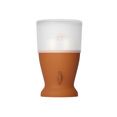 Fontaine Filtrante VENEZA Stefani – 5 Litres d’Eau Filtrée – Filtre à Eau par Gravité avec Double Cartouche Céramique