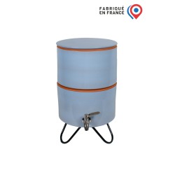 Filtre à eau avec socle PAUBRASIL 5L terre cuite émaillée bleue