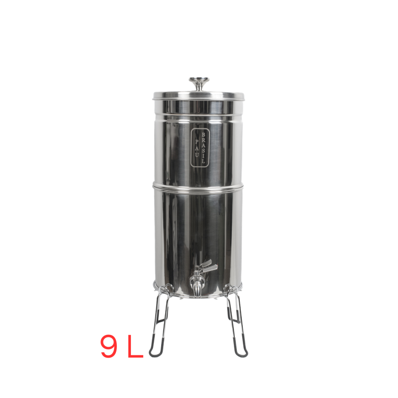 Filtre à eau Inox + socle PAUBRASIL