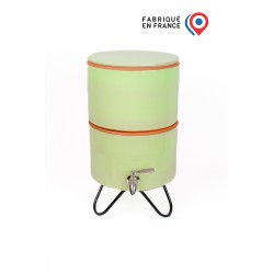 Filtre à eau avec socle PAUBRASIL 5L terre cuite émaillée verte
