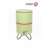 Filtre à eau avec socle PAUBRASIL 5L terre cuite émaillée verte