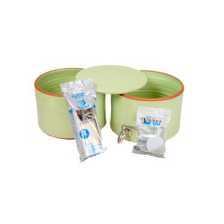 Filtre à eau PAUBRASIL 5L terre cuite émaillée verte