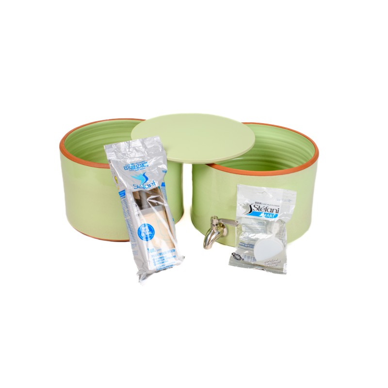 Filtre à eau PAUBRASIL 5L terre cuite émaillée verte