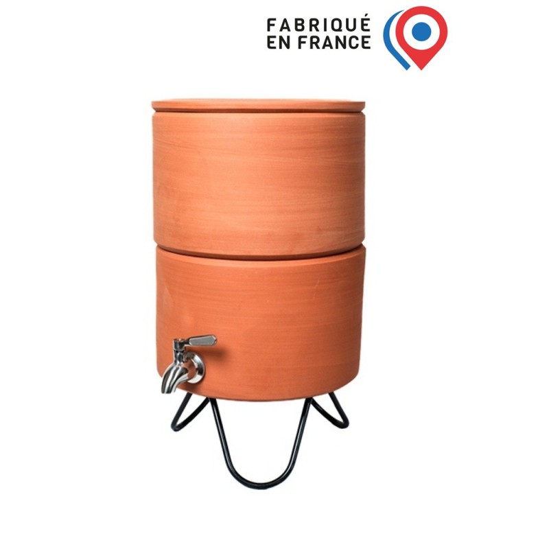 Fontaine Filtrante Française PAUBRASIL 5L terre cuite brute - émaillée