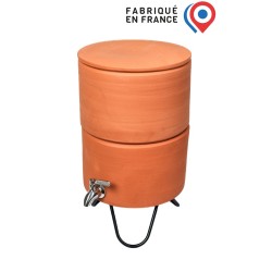 Fontaine Filtrante Française PAUBRASIL 5L terre cuite brute - émaillée