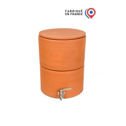 Fontaine Filtrante Française PAUBRASIL 5L terre cuite brute - émaillée