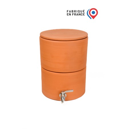 Fontaine Filtrante Française PAUBRASIL 5L terre cuite brute - émaillée