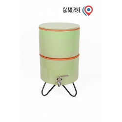 Filtre à eau avec socle PAUBRASIL 5L terre cuite émaillée verte