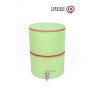 Filtre à eau PAUBRASIL 5L terre cuite émaillée verte