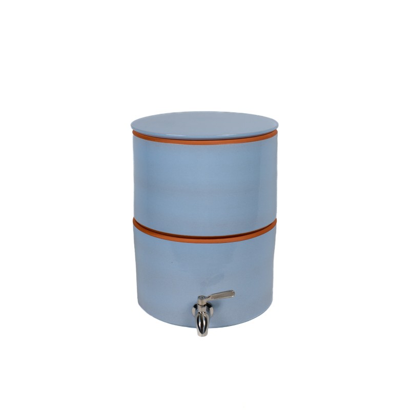 Filtre à eau PAUBRASIL 5L terre cuite émaillée bleue
