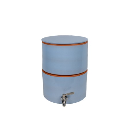 Filtre à eau PAUBRASIL 5L terre cuite émaillée bleue Filtre à eau PAUBRASIL 5L terre cuite émaillée bleue