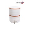 Filtre à eau PAUBRASIL 5L terre cuite émaillée blanche