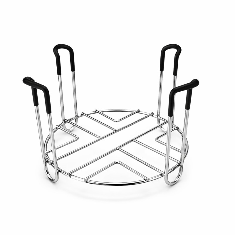 Support antidérapant en inox pour fontaine filtrante compatible multi-marques.