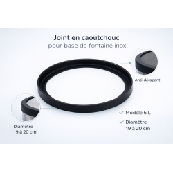 Joint pour base de filtre à eau 6L Inox