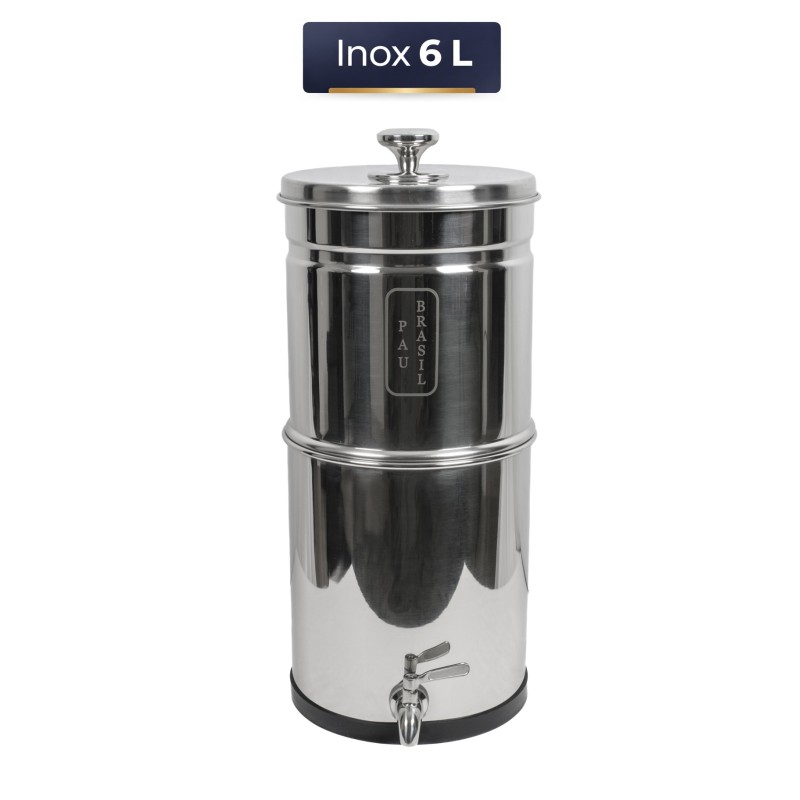 Filtre à eau Inox PAUBRASIL 6 L