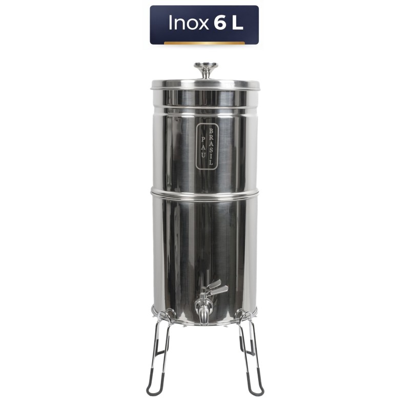Filtre à eau Inox + socle PAUBRASIL