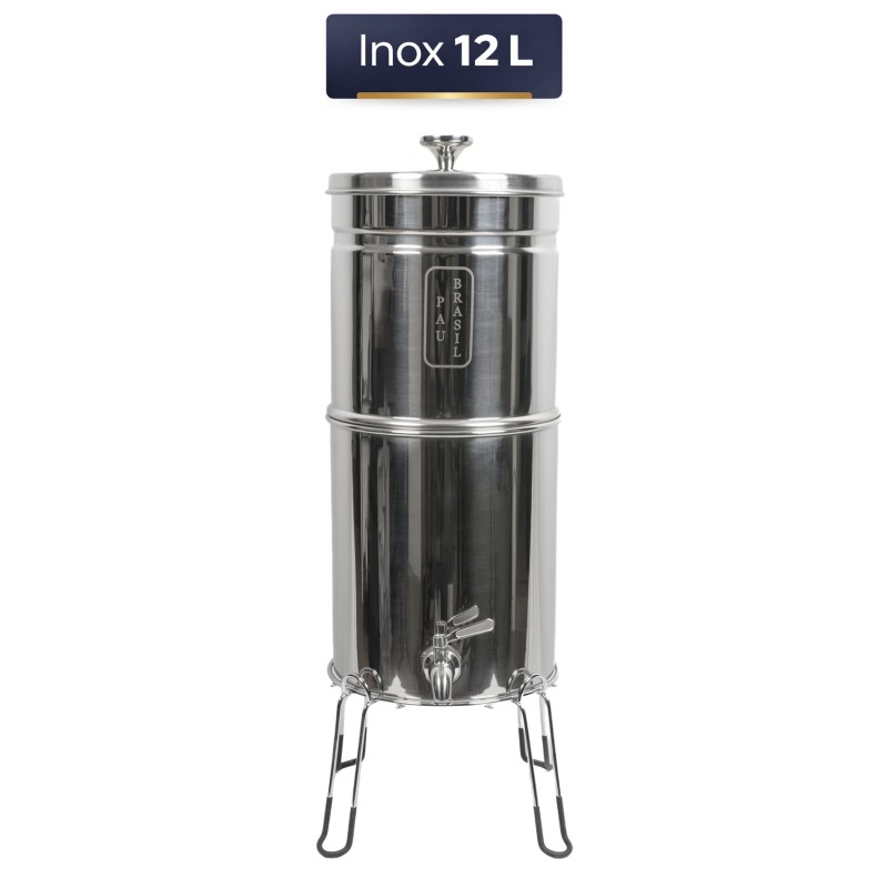 Filtre à eau Inox + socle PAUBRASIL