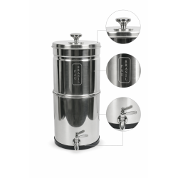 Filtre à eau 12L Inox avec socle PAUBRASIL