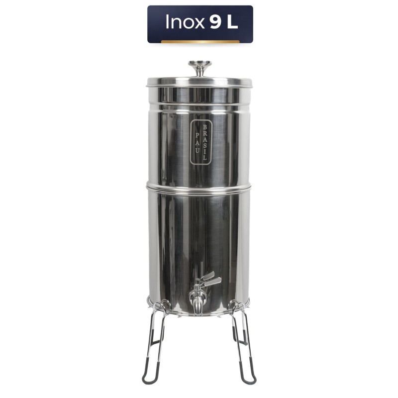 Filtre à eau Inox + socle PAUBRASIL