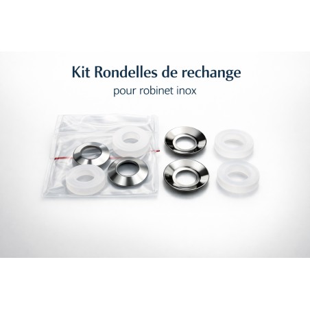 Kit de Rondelles de rechange pour robinet inox