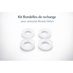 Lot de 4 rondelles de rechange pour cartouche filtrante Stefani