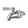 Robinet inox pour fontaine filtrante PauBrasil avec sa clé de montage