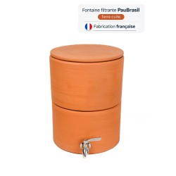 Terracotta Filtre à eau sans socle PAUBRASIL 5L terre cuite brute - émaillée
