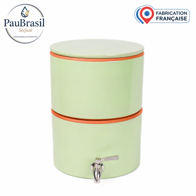 Filtre à eau sans socle PAUBRASIL 5L terre cuite émaillée verte