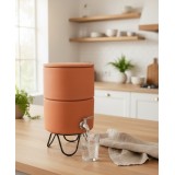 Filtre à eau avec socle PAUBRASIL 5L terre cuite brute - émaillée
