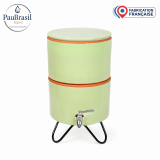 Filtre à eau avec socle PAUBRASIL 5L terre cuite émaillée verte