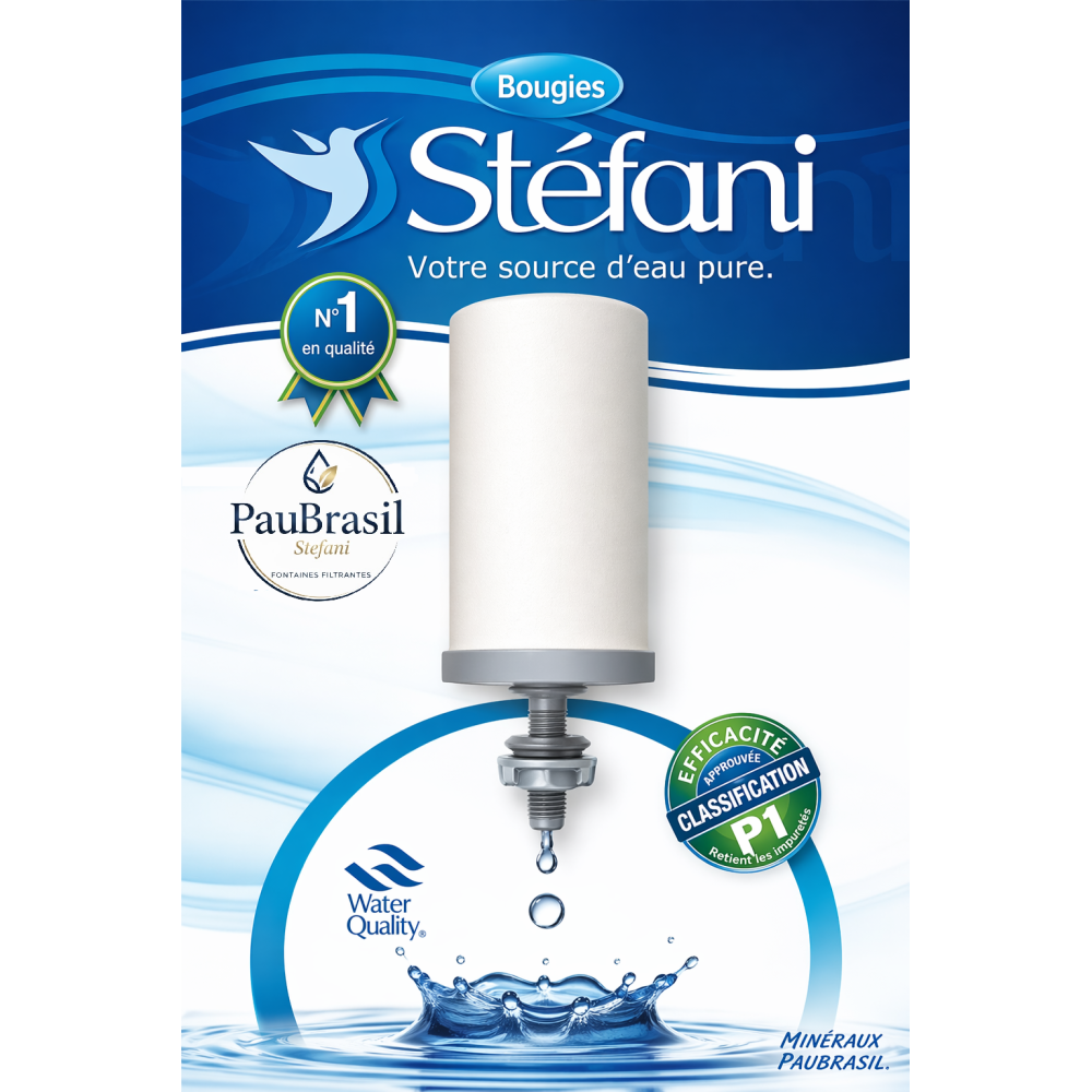 Pack de 3 Recharges Filtres à eau du robinet - Stefani