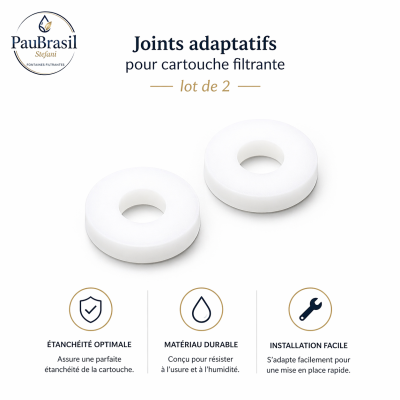 Joints adaptatifs pour cartouches filtrantes - lot de 2