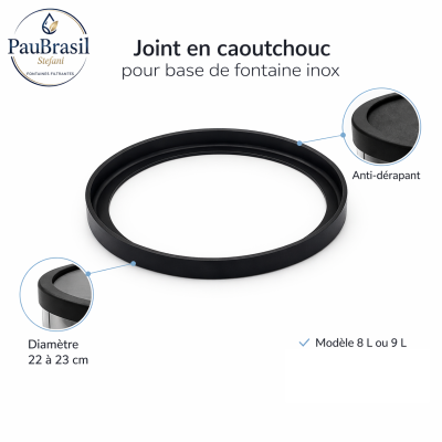 Joint pour base de filtre à eau 8 ou 9L Inox