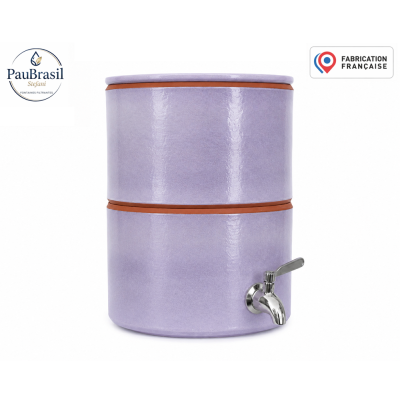 Filtre à eau PAUBRASIL 5L terre cuite émaillée Lilas