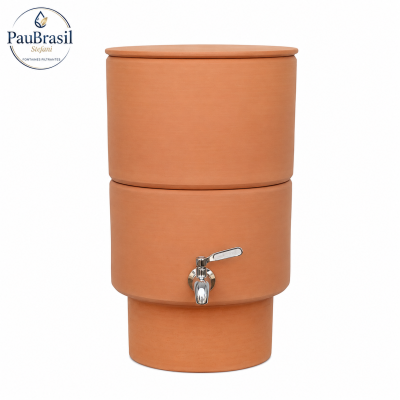 Socle terre cuite pour filtre à eau PAUBRASIL ceramique -suggestion de présentation