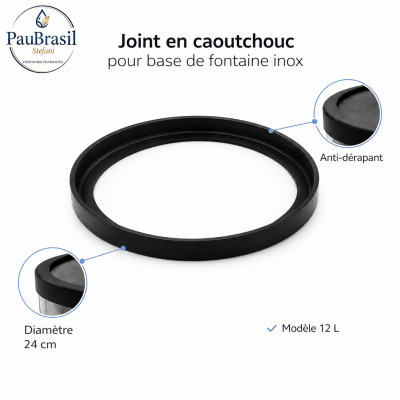 Joint pour base de filtre à eau 12L Inox
