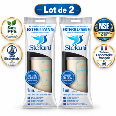 Lot de 2 Cartouches Filtrantes à eau Stéfani®
